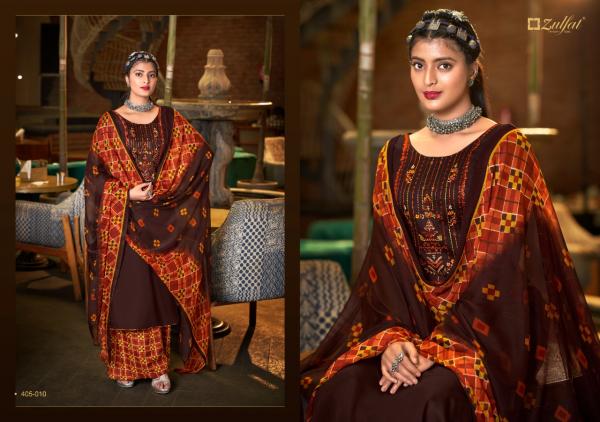 Zulfat Mohini 8 Designer Cotton Embroidery Dress Materials